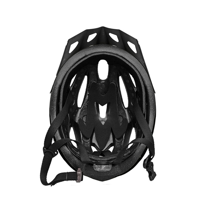 Capacete Ciclismo Mtb Com Regulagem Sinalizador Ventilado Bicicleta Bike Gta Preto