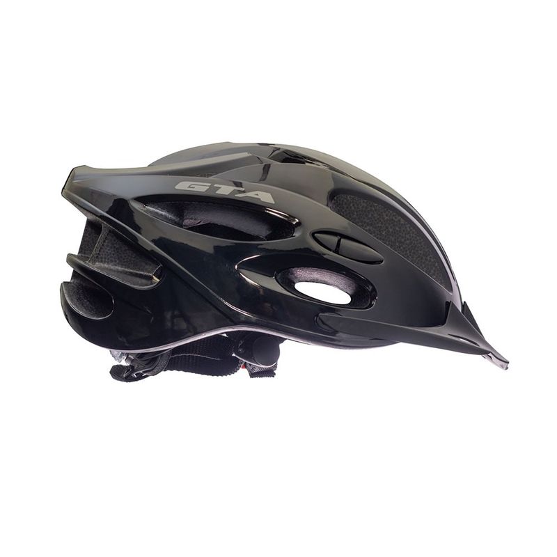 Capacete Ciclismo Mtb Com Regulagem Sinalizador Ventilado Bicicleta Bike Gta Preto
