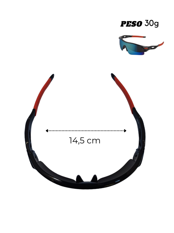 Óculos de Ciclismo Esportivo com Proteção UV400 Espelhado Bike Corrida Pesca
