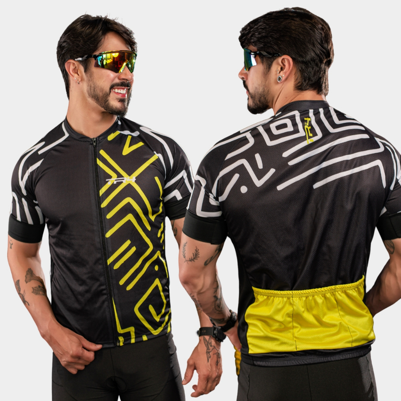 Conjunto Ciclismo Masculino Camisa Premium Vários Modelos Short Bermuda Gel Pro Uv Roupa Bike
