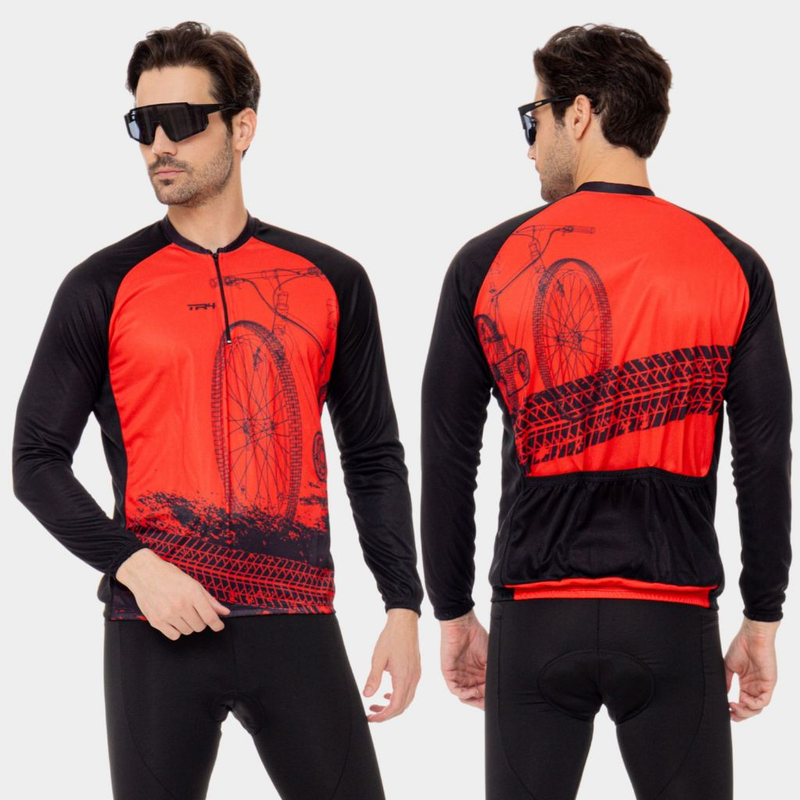 Conjunto de Ciclismo Masculino Inverno