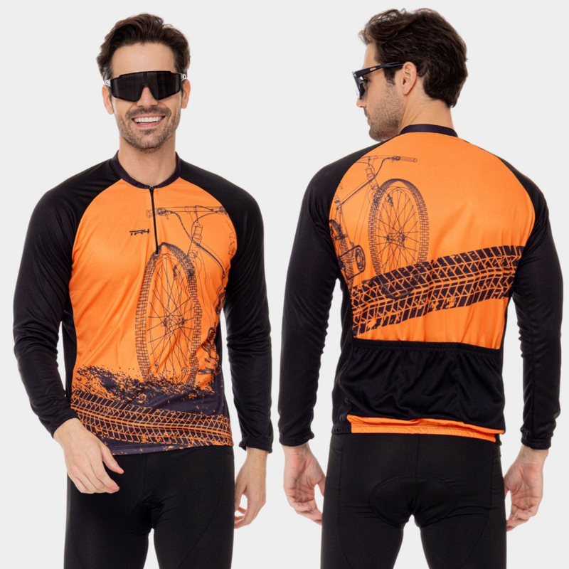 Conjunto de Ciclismo Masculino Inverno