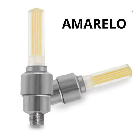 Kit com 2 Bicos de Pneu LED Neon