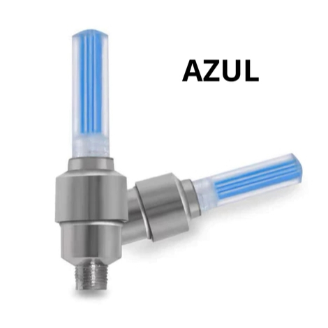 Kit com 2 Bicos de Pneu LED Neon