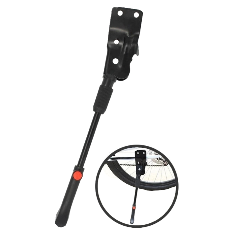 Descanso Lateral Pezinho Alumínio Para Bike Bicicleta Regulavel Emborrachado Com Apoio Aluminio Mtb
